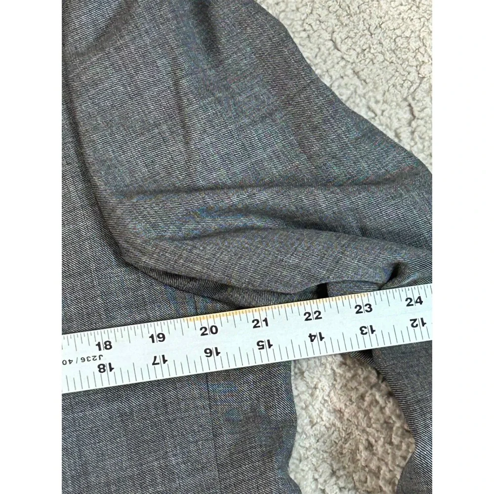 Chaps Mens 42S Gray 100% Wool Two Button Sport Coat Blazer Jacket 42 Short